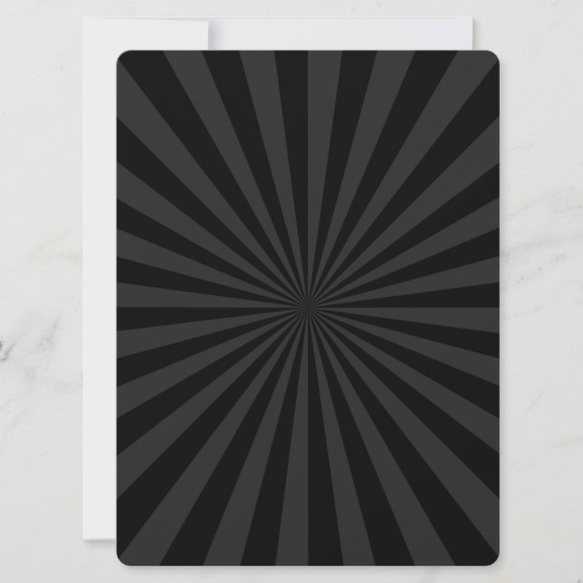 Carte Personnaliser du Décor noir et charbon de bois (Devant)