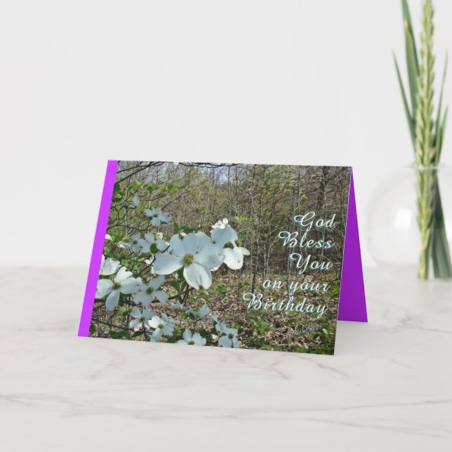 Carte Personnaliser Inspirationnelle de Dogwood (Devant)