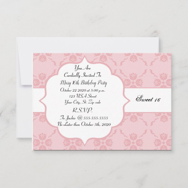 Carte Personnaliser l'invitation d'anniversaire (Devant)