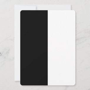 Carte Personnaliser moyenne noire et blanche