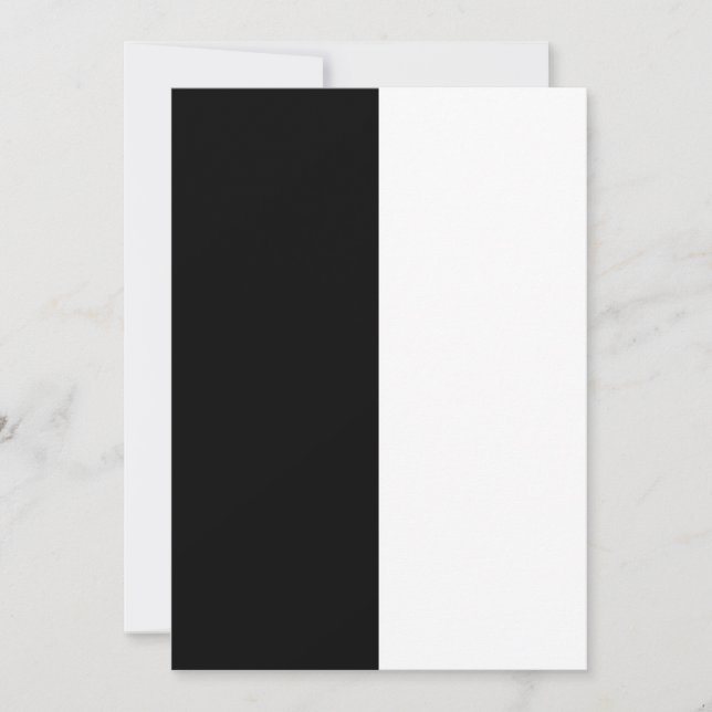 Carte Personnaliser moyenne noire et blanche (Devant)