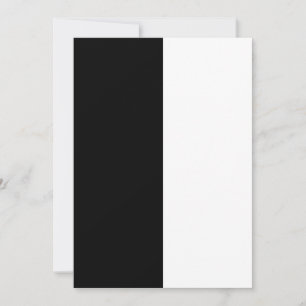 Carte Personnaliser moyenne noire et blanche