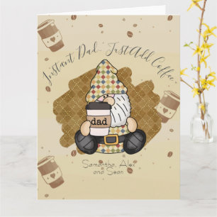 Carte Personnaliser pour le papa amoureux du café VINT