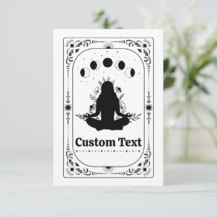 Carte Personnaliser Professeur de Yoga Tarot Fête d'anni