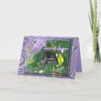 Carte Personnaliser secrète de la soeur Toilettes-Bfly