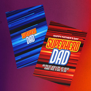 Carte Personnaliser SuperHero Papa