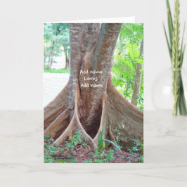 Carte Personnaliser Tree Love You Greeting Card