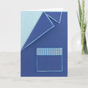 Carte Personnalisez le blazer bleu d'anniversaire