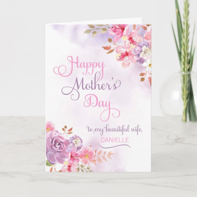 Carte Personnalisez-vous pour la femme, Bonne fête des m (Devant)