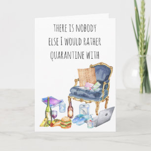 Carte Personne Je Préfère La Quarantaine Avec Covid