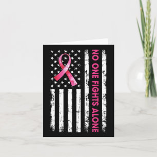 Carte Personne ne combat seul le cancer du sein Amer de