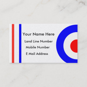 Carte personnelle de contact de rétro scooter de