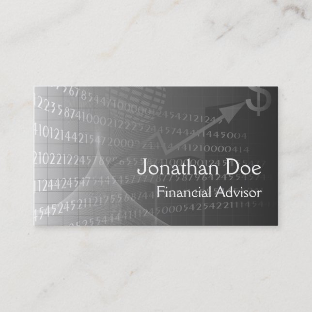 Carte personnelle du conseiller financier (Devant)