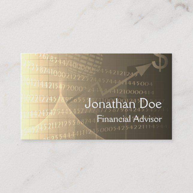 Carte personnelle du conseiller financier (Devant)