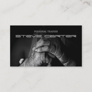 Carte personnelle professionnelle de boxe