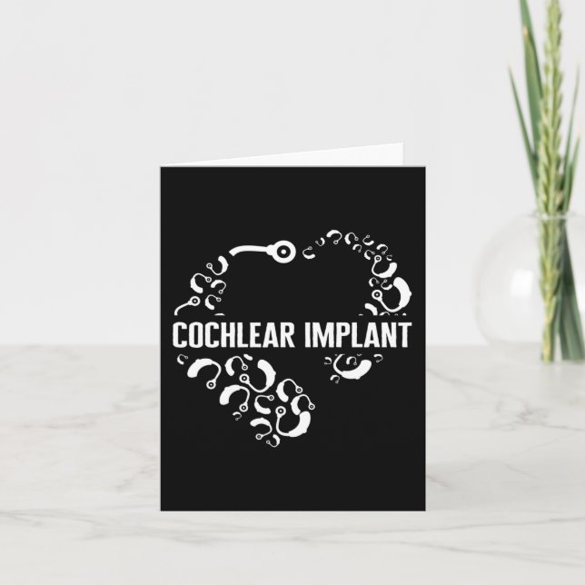 Carte Perte Auditive Sensibilisation Amour Implant Cochl (Devant)