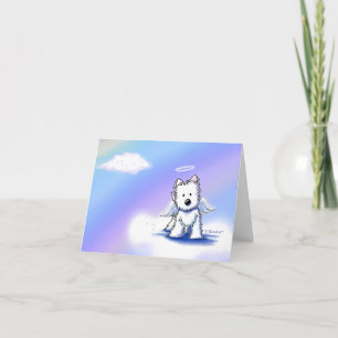 Carte Perte de animal de compagnie Sympathie Westie Ange
