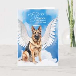 Carte Perte d'un berger allemand chien animal de compagn