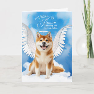 Carte Perte d'un chien Akita Inu Ange Sympathie pour ani