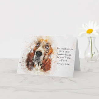 Carte Perte d'un chien de compagnie (Basset Hound) Condo