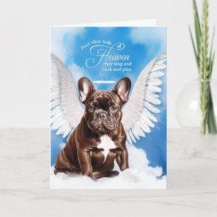 Carte Perte d'un chocolat français Bulldog Pet Sympathie