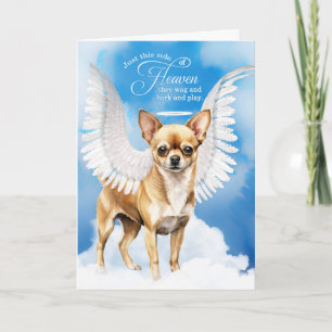 Carte Perte d'un manteau lisse Tan Chihuahua Sympathie p