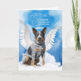 Carte Perte d'une sympathie de chien de bétail australie