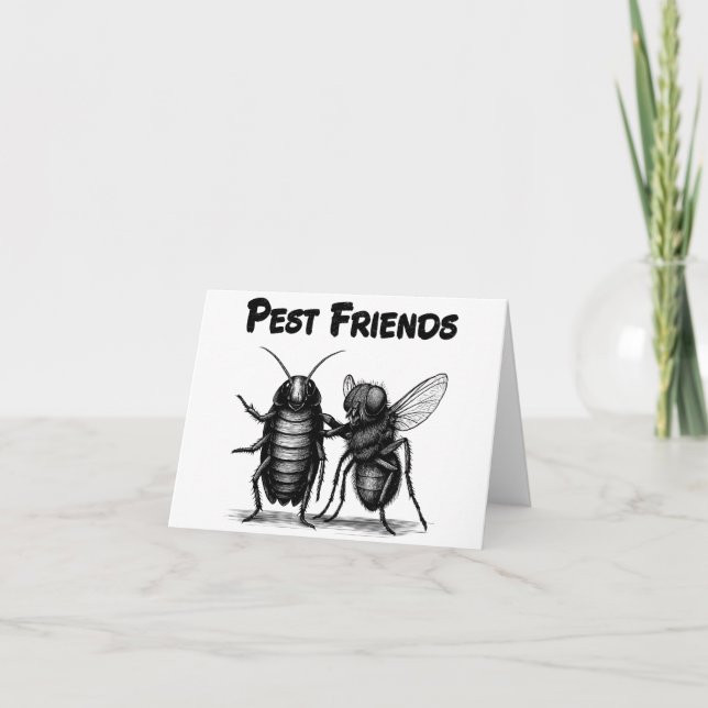Carte Pest Friends BFF (Devant)