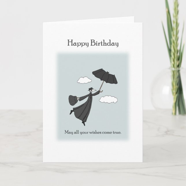 Carte Peste docteur Flying with Bat Umbrella Anniversair (Devant)