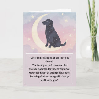 Carte Pet Sympathy Card Moon Chien série
