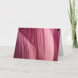 Carte Pétales de fleurs de Lotus Pink Floral