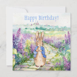 Carte Peter le lapin Joyeux anniversaire