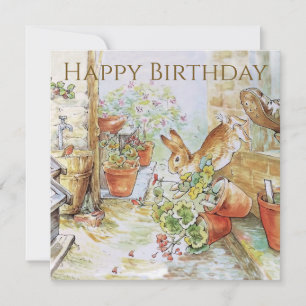 Carte Peter le lapin Joyeux anniversaire