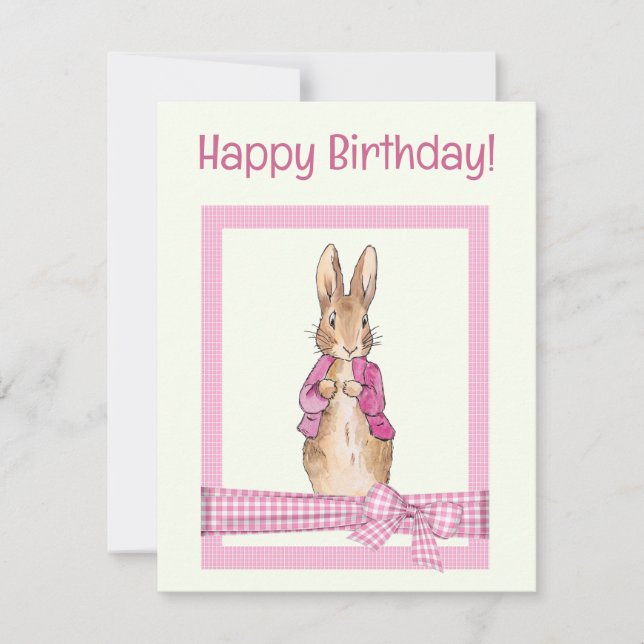 Carte Peter le lapin Joyeux Anniversaire ! (Devant)