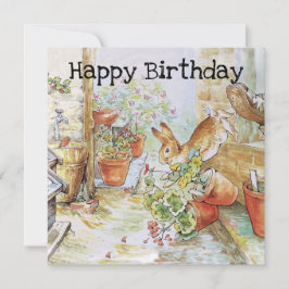 Carte Peter le lapin Joyeux anniversaire