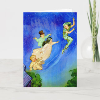 CARTE PETER PAN, WENDY, JOHN ET MICHAEL SE SONT ÉLOIGNÉS