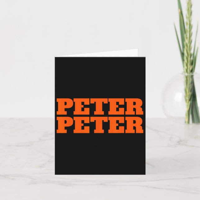 Carte Peter Peter Peter Citrouille Manger Couples d'Hall (Devant)