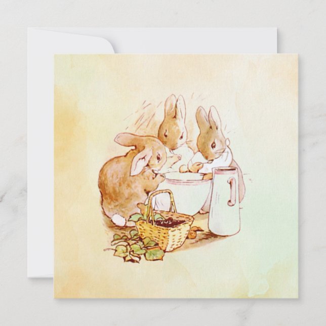 Carte Peter Rabbit Beatrix Potter (Devant)