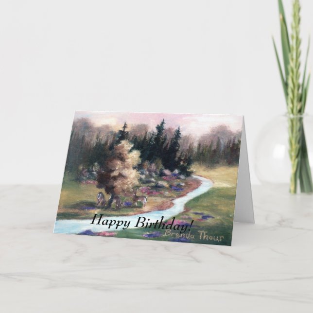 Carte Petit bout de paradis, Joyeux anniversaire ! (Devant)