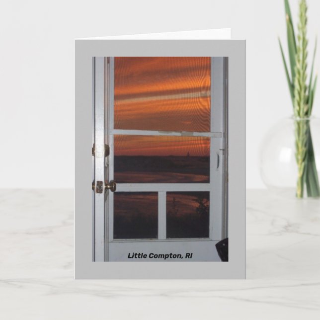 Carte Petit Compton, coucher de soleil du R.I. avec Sako (Devant)