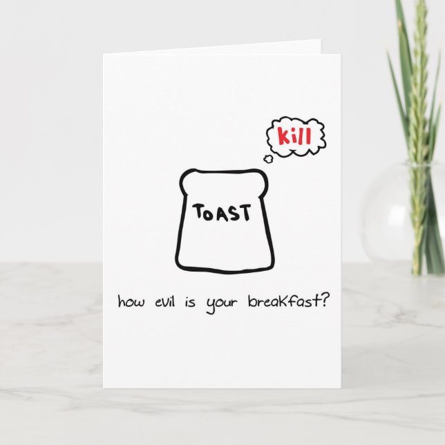 Carte Petit déjeuner mal (Devant)