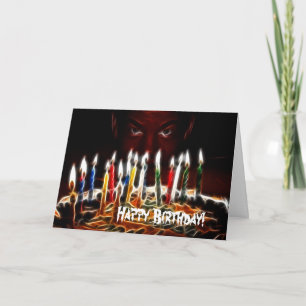 Carte Petit diable de joyeux anniversaire