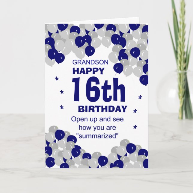 Carte petit-fils (Devant)