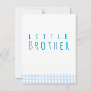 Carte Petit frère en bleu