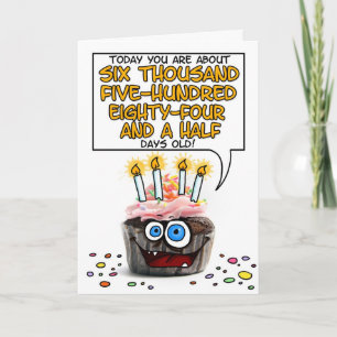 Carte Petit gâteau de joyeux anniversaire - 18 années