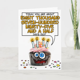 Carte Petit gâteau de joyeux anniversaire - 24 années