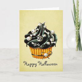 Carte Petit gâteau noir de Halloween