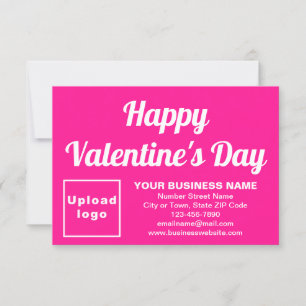 Carte petit plat rose Saint-Valentin