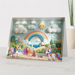 Carte Petit Poney et Licornes