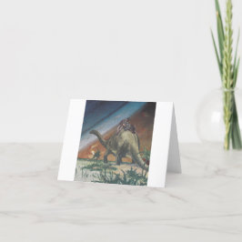 Carte Petit somme de dinosaure -